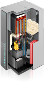CentroPelet ZVB NE granulinis katilas 16–32 kW